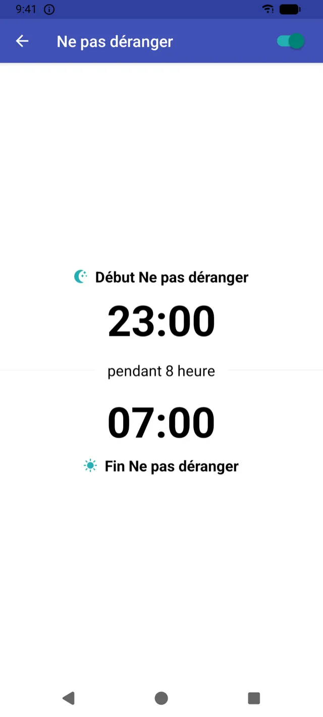 Écran des plages Ne pas déranger